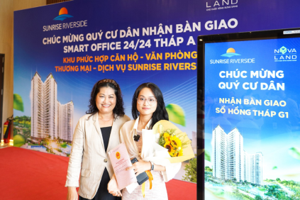 NOVALAND BÀN GIAO NHÀ VÀ SỔ HỒNG CHO CƯ DÂN SUNRISE RIVERSIDE