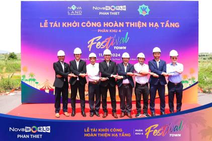 NOVAWORLD PHAN THIET KHỞI ĐỘNG THI CÔNG HOÀN THIỆN HẠ TẦNG PHÂN KHU 4 – FESTIVAL TOWN